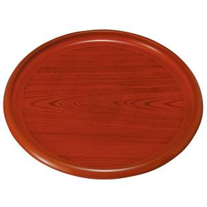 みよし漆器本舗 紀州塗り 8寸 丸盆 朱 ラン お盆 トレー トレイ お