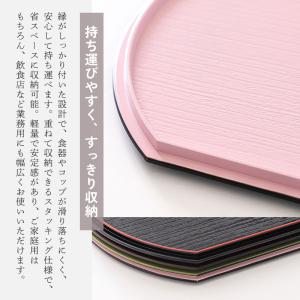 【クーポン有】 半月盆 36cm 日本製 リバ...の詳細画像2