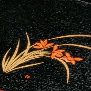 紀州塗り 尺寸 万能 お盆 トレー 黒 らん ...の詳細画像1