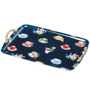 お盆 カラートレー 尺５寸 手付長手盆 カップフレンド 布貼 ノンスリップ 抗菌 すべり止め加工 滑らない おぼん トレイ 日本製 国産