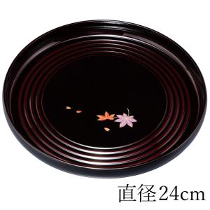 みよし漆器本舗 入子夫婦盆 梅に松葉 紀州塗り 7寸 21cm 8寸 24cm お盆