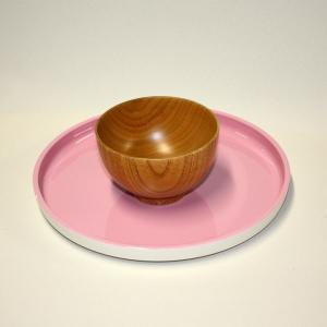 食洗機対応 お盆 トレー紀州塗り 8寸 丸 ノ...の詳細画像2