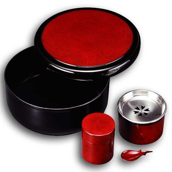 紀州塗り 31cm 茶の間セット 茶櫃 茶こぼし 茶筒 茶匙 4点セット 茶びつ 茶さじ 木製 なな...