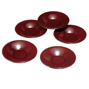 みよし漆器本舗 茶托 セット 紀州塗り 4寸 溜塗(5枚入) 茶たく 日本製