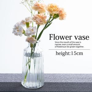 花瓶 ガラス 一輪挿し おしゃれ フラワーベース 小さい
