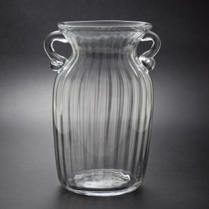 ガラス花瓶 ダブルイヤー クリア フラワーベース 小