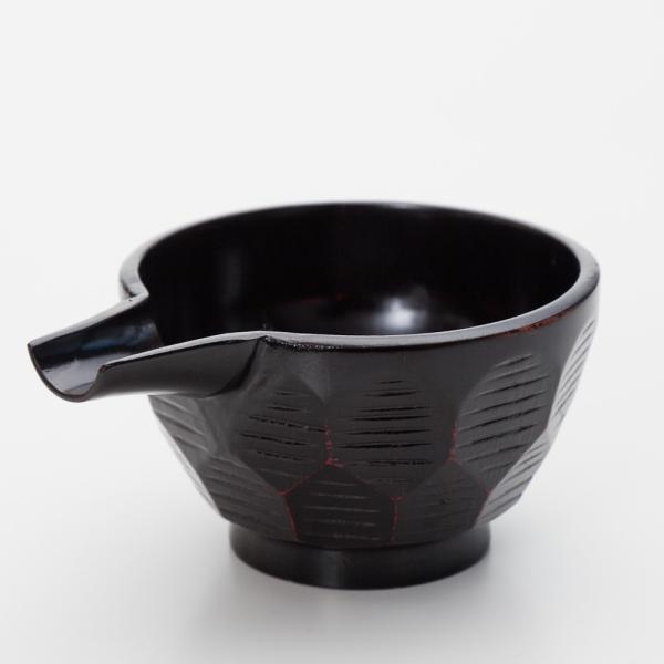 天然木製 片口 亀甲彫 曙 漆塗り 酒器 日本酒 小鉢 ボウル 食器 ソース ドレッシング 調味料に...