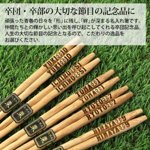 彫刻名入れ無料 アイコン 手彫り箸 一膳 ギフ...の詳細画像1