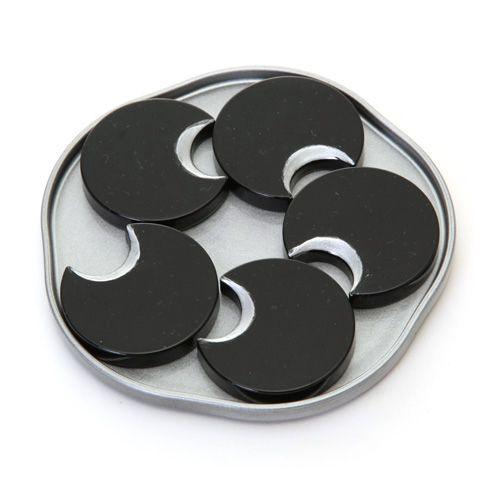 丸箸置きセット（黒） 箸置き おしゃれ はしおき 5個 日本製 国産