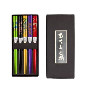 みよし漆器本舗 50％OFF 天然木製 箸 5膳セット 寄木 ギフトBOX入り お