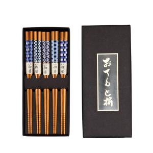 天然竹製 箸 5膳セット 清涼文様 ギフトBOX入り お箸 おはし｜miyoshi-ya