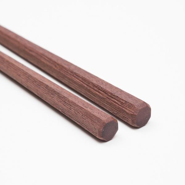 天然木製 箸 鬼に金棒 かすり アイアンウッド 24.5cm 食洗機対応 お箸 おはし TOUGEI