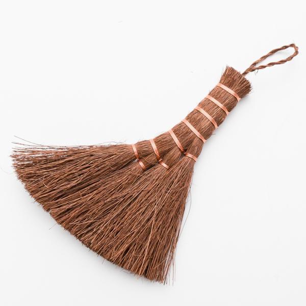 鬼毛棕櫚 4玉 荒神箒 ミニ箒 ほうき ホウキ 手箒 おしゃれ コンパクト ミニほうき 小箒 しゅろ...