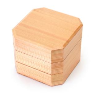 重箱 3段 曲げわっぱ まげわっぱ 大館工芸社 日本製 丸 三段重