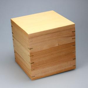 天然木製 5.5寸 三段 重箱 白木 大型 弁当箱 おしゃれ 3段 お重箱 かわいい おせち 正月 花見