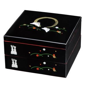 みよし漆器本舗 重箱 3段 紀州塗り Njeco汎 7寸 長角三段重箱