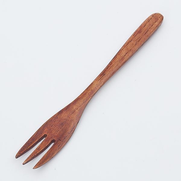 50%OFF 天然木製 栗の木 フォーク 18cm おしゃれ カトラリー 万能 漆塗り キッチン雑貨...