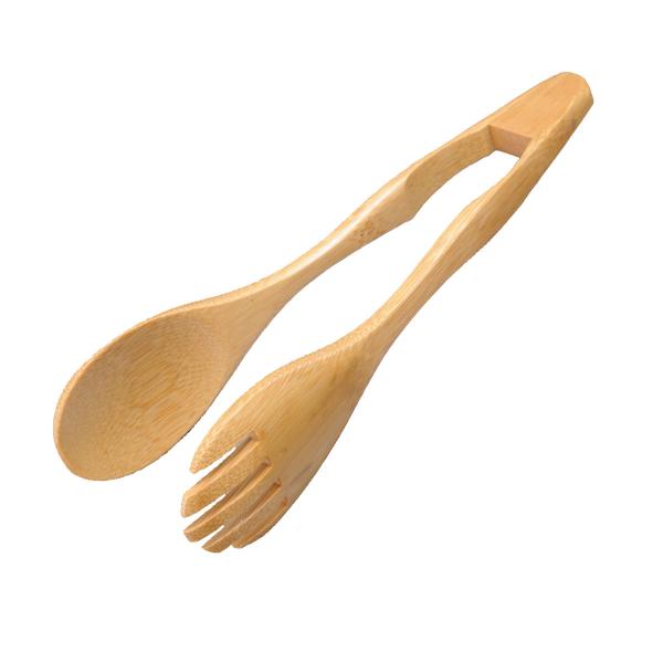 天然木製 サラダサーバー 竹材 取り分け トング とりわけ 盛り付け カトラリー キッチン雑貨 キッ...