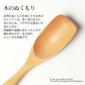 茶さじ 茶匙 天然木製 スコップ型 ティースプ...の詳細画像2