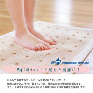 【5%OFF】 バスマット 乾度良好Ag+ ク...の詳細画像2