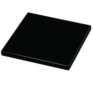 梅印 国産 木製黒塗飾台 約12cm×約9cm 人形用 黒台 一人台 人形台 飾り