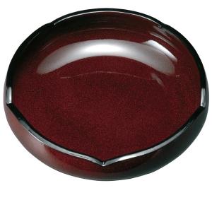 みよし漆器本舗 紀州塗り 6寸 菓子器 菓子鉢 蓋付き 溜 里桜 お菓子