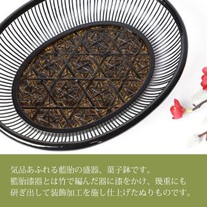 【クーポン有】 盛器 藍胎 細編 菓子器 菓子...の詳細画像1
