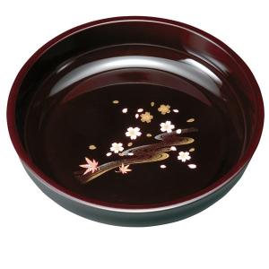 みよし漆器本舗 紀州塗り 6寸 菓子器 菓子鉢 蓋付き ほほえみわらべ