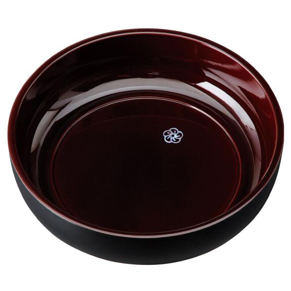 紀州塗り 6.5寸 19.5cm 菓子鉢 溜 明月 本貝使用 お菓子入れ 和風 和室 日本製 国産