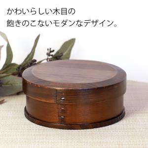 曲げわっぱ お弁当箱 650ml 丸型 1段 ...の詳細画像5
