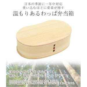 お弁当箱 曲げわっぱ そら豆型 弁当箱 (大)...の詳細画像2
