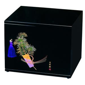 みよし漆器本舗 紀州塗り 三ツ引きタンス 春慶塗 らん 三段 和風 和室