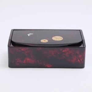 みよし漆器本舗 紀州塗り ティッシュボックス 鏡付き 春秋 金蒔絵 和風