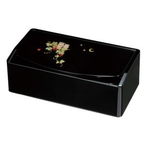 みよし漆器本舗 ティッシュケース ヒョウ柄 （布貼） ティッシュ