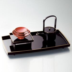 お屠蘇セット おしゃれ 日本製 国産 会津漆器 四ツ揃 屠蘇器 扇面F 黒