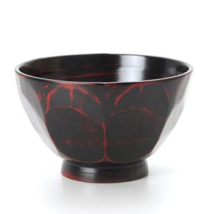 天然木製 大汁椀 亀甲 曙 漆塗り お椀 おわん スープボウル