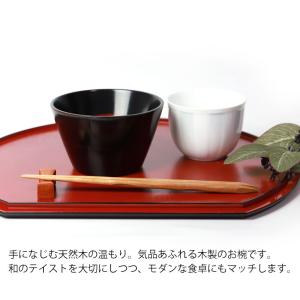 ボウル 天然木製 マルチボウル 中 汁椀 お椀...の詳細画像1