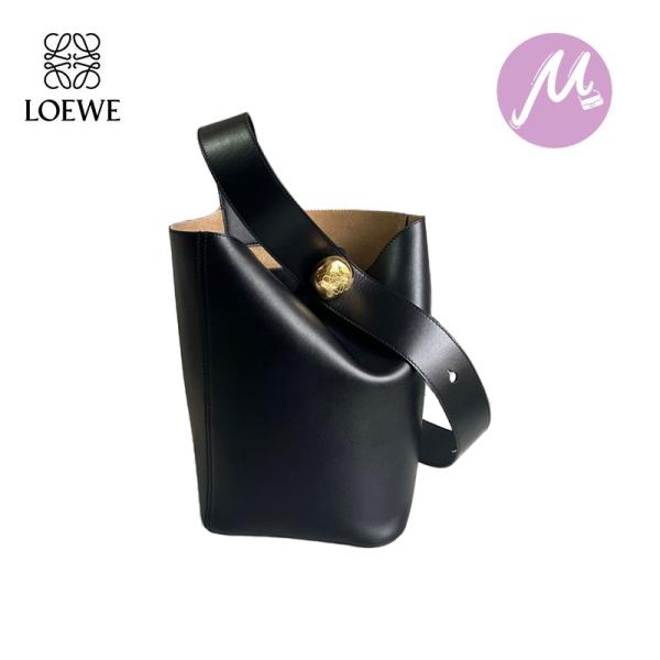 大人気 LOEWE ロエベ loewe  ペブル Pebble  バケットバッグ ミディアム ブラン...