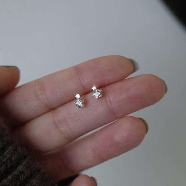 ピアス レディース  アレルギー対応 シルバーピアス ピアス 小さい 星 小さめ シルバー925 ジ...