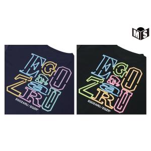 タイポグラフィーネオン バックプリント Tシャ...の詳細画像2