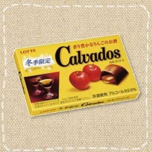 Ｃａｌｖａｄｏｓ（カルヴァドス）チョコ【ロッテ】10個入り1BOX　洋酒チョコ　賞味表示2017.6.6　５０％引き