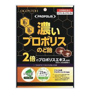 濃いプロポリスのど飴　70g×６袋　チャック袋タイプ ミント味 　黄金糖｜mizota