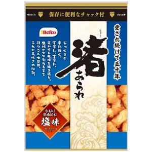 栗山米菓 渚あられ しお味 90ｇ×１２袋