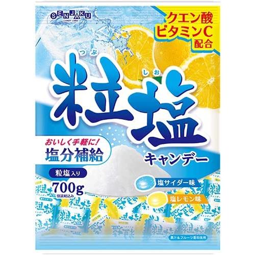 扇雀飴本舗 粒塩キャンデー 700g×１０袋 徳用袋 塩分補給 熱中症対策に　塩あめ