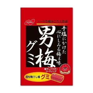 男梅グミ　6袋入×１２BOX（72袋） ノーベル　｜mizota