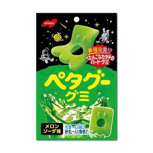ペタグー メロンソーダ　ハードタイプのグミキャンデー　6袋入り１BOX　ノーベル製菓｜mizota