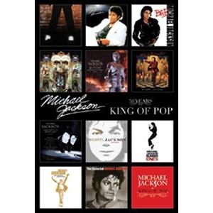 ポスター マイケルジャクソン「キングオブポップ(アルバムジャケット集)」 MICHAEL JACKSON「THE KING OF POP」｜mizota
