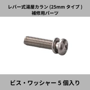 湯屋カラン レバー式 25mmタイプ TKN25B用 TKN25R用 補修パーツ ビス ワッシャー 5個入り TK-W25 宝式 湯屋 銭湯 浴場 水生活製作所 20%OFF｜mizsei