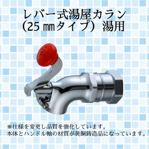 湯屋カラン レバー式 25mmタイプ 湯用 TKN25R 宝式 銭湯 水生活製作所 送料無料｜mizsei