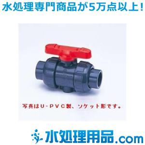 旭有機材工業　ボールバルブ21型  U-PVC製　ソケット形　32A　V21LVUESJ0321｜mizu-syori
